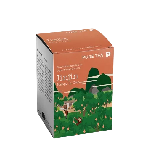 Jinjin Mango Lu Dao Grüner Tee Bio 15x3 g Mango-Aroma