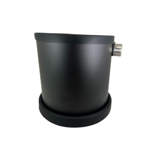 Mondo del Caffè Zubehör Abschlagkasten Knockbox Edelstahl Schwarz