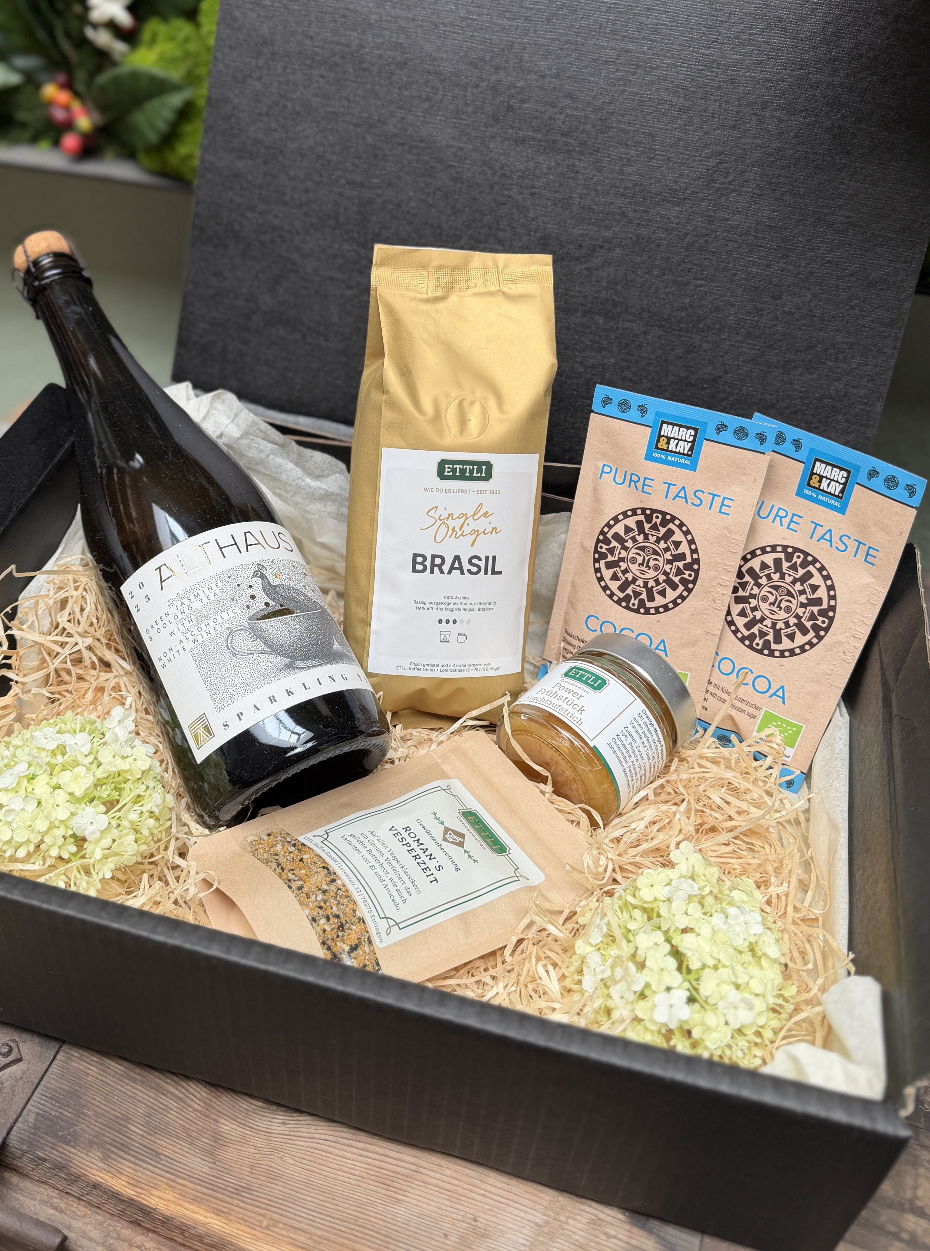 ETTLI Frühstücks Paket Geschenkbox Kaffee Tee Set