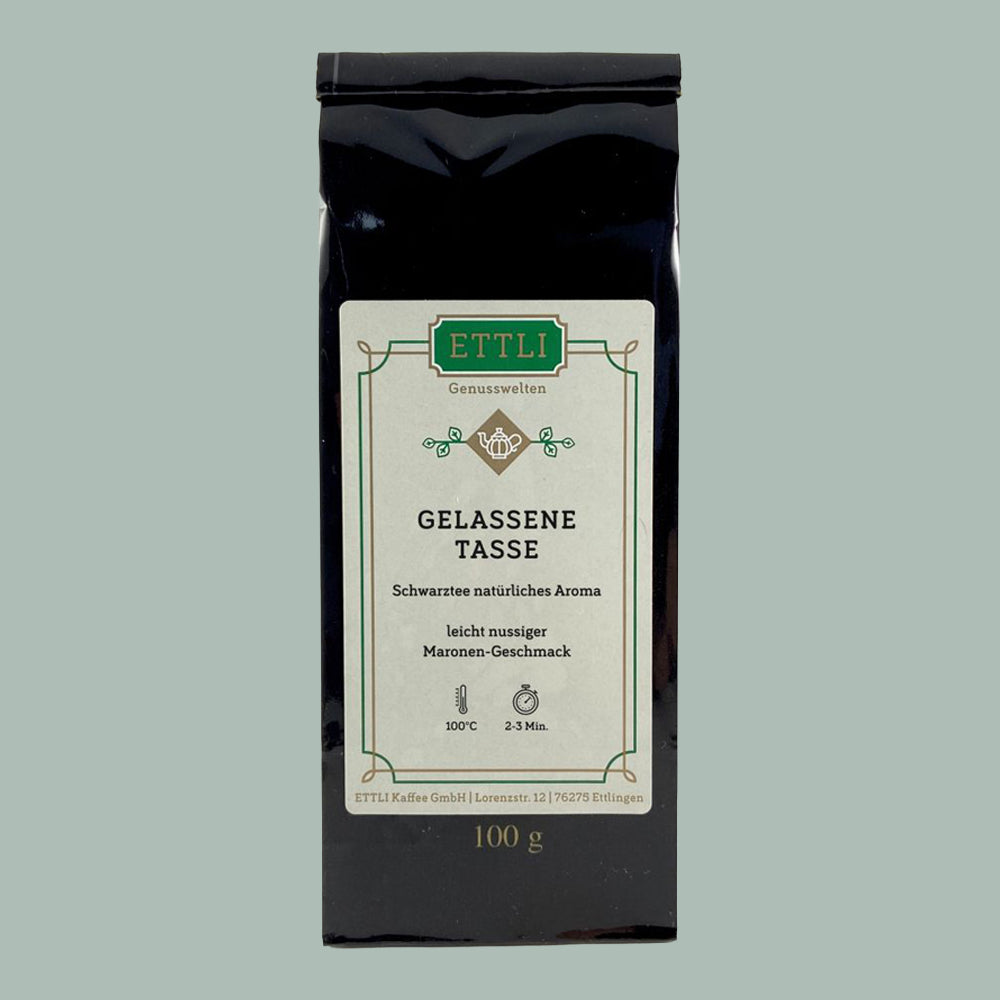 ETTLI Schwarztee Gelassene Tasse 100 g Marone Honeybush