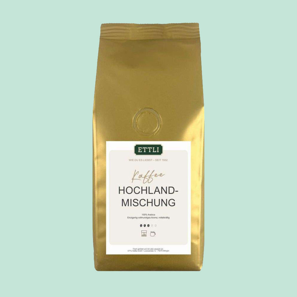 ETTLI Hochland Mischung Kaffee Bohnen 500g mild