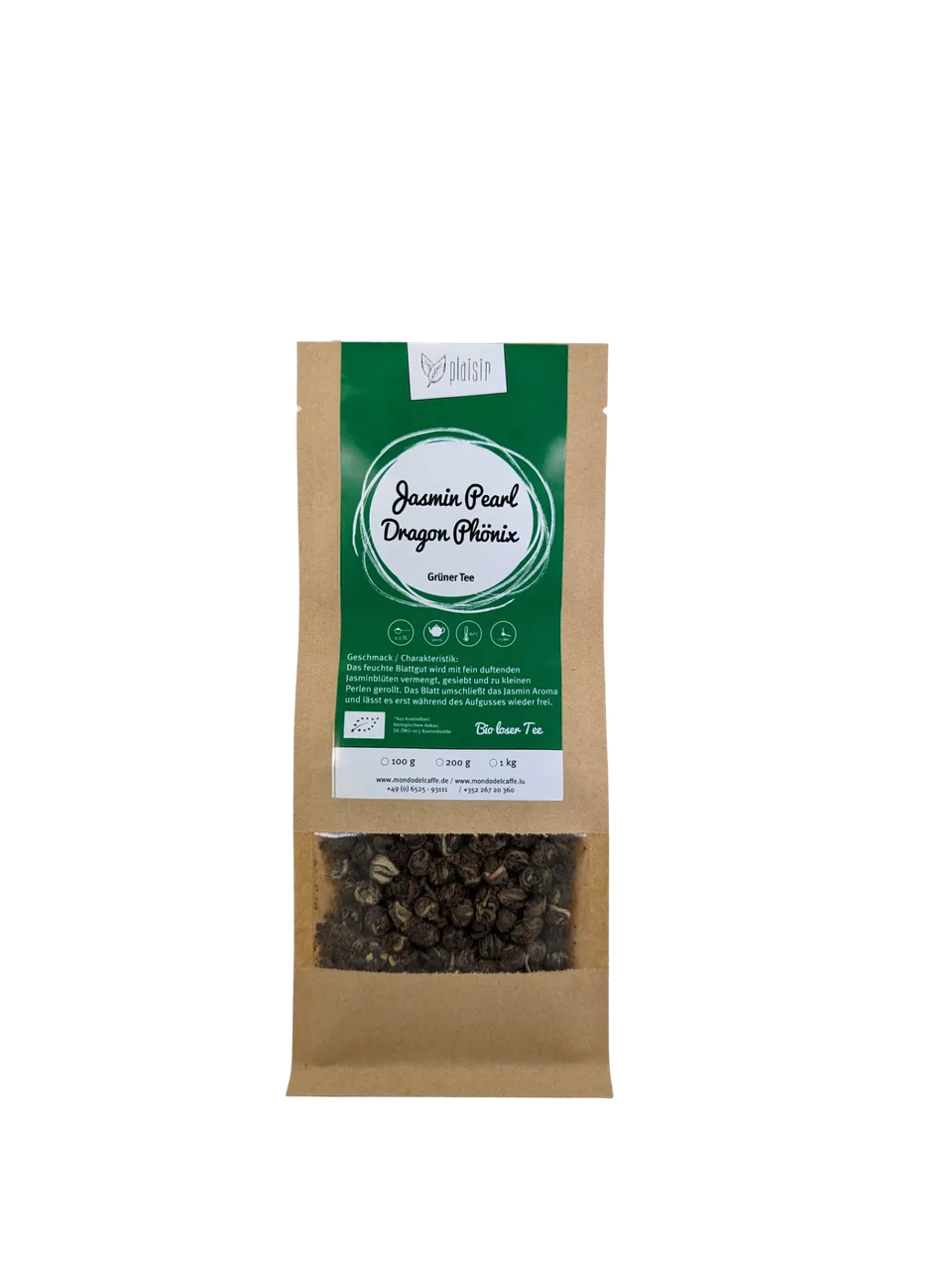 Mondo del Caffè Feinkost Jasmin Pearl Special Dragon Phönix Bio Tee 100 g