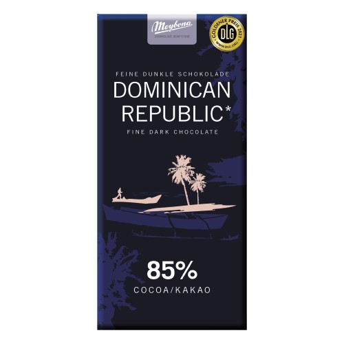 Meybona Ursprungs-Schokolade 85% Kakao Dominican Republic Tafel Zartbitter