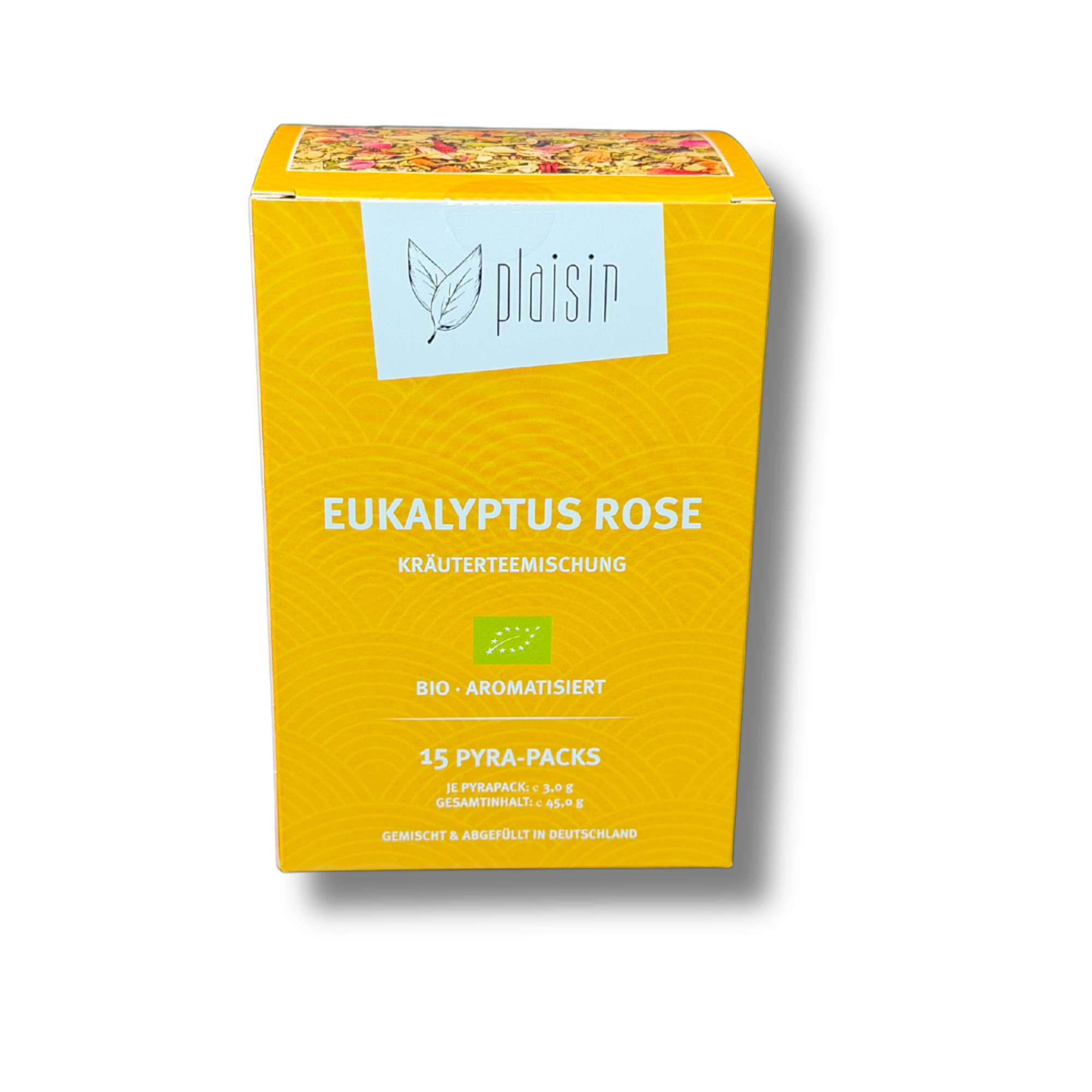 Plaisir Bio Eukalyptus Rose Tee Pyra Pack koffeinfrei