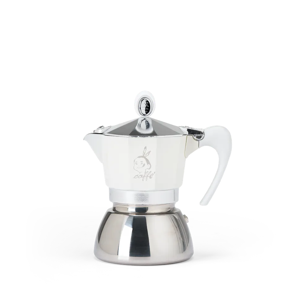 Passalacqua Moka Induktion 3 Tassen weiß Espressokanne