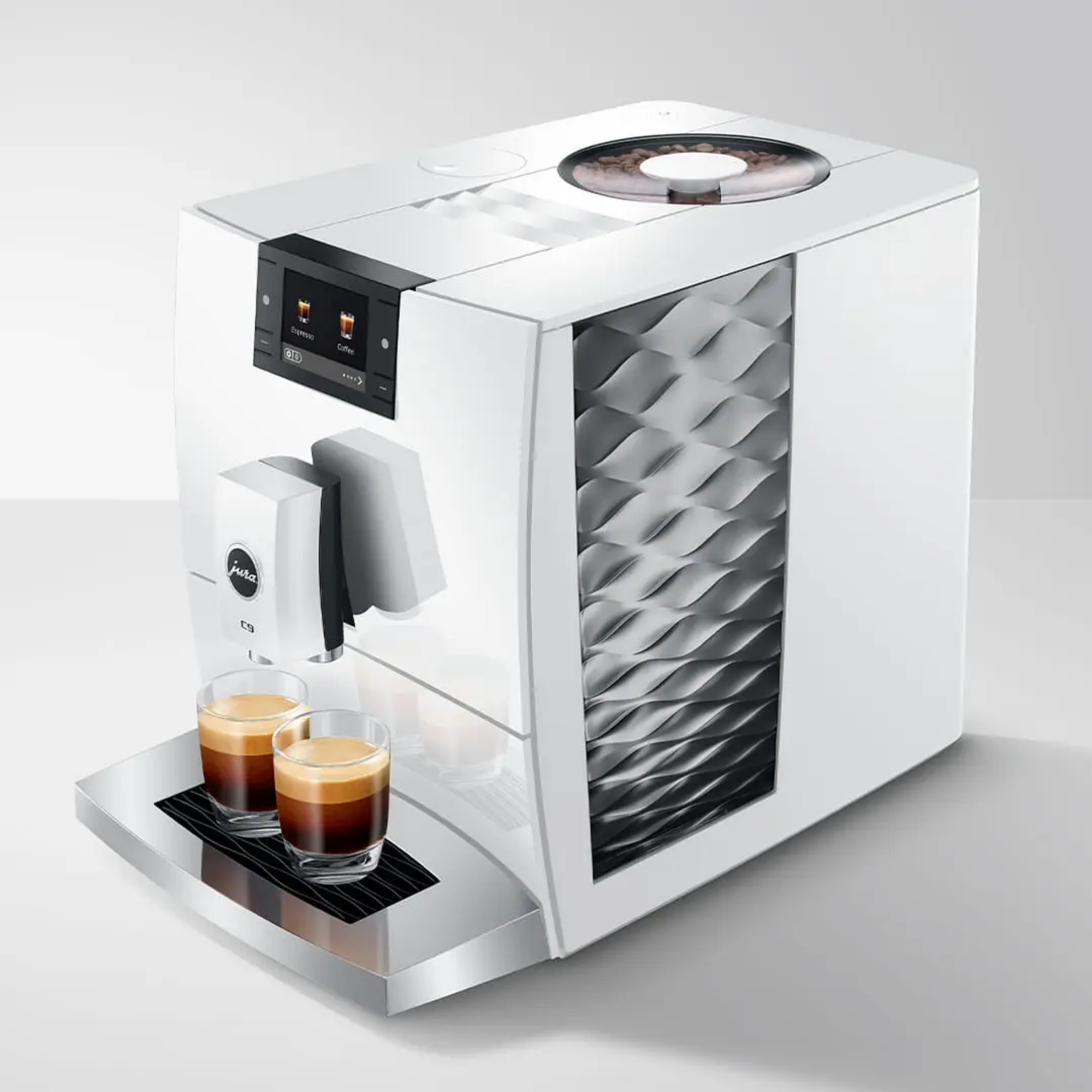 Jura C9 Kaffeevollautomat Piano Black 17 Spezialitäten