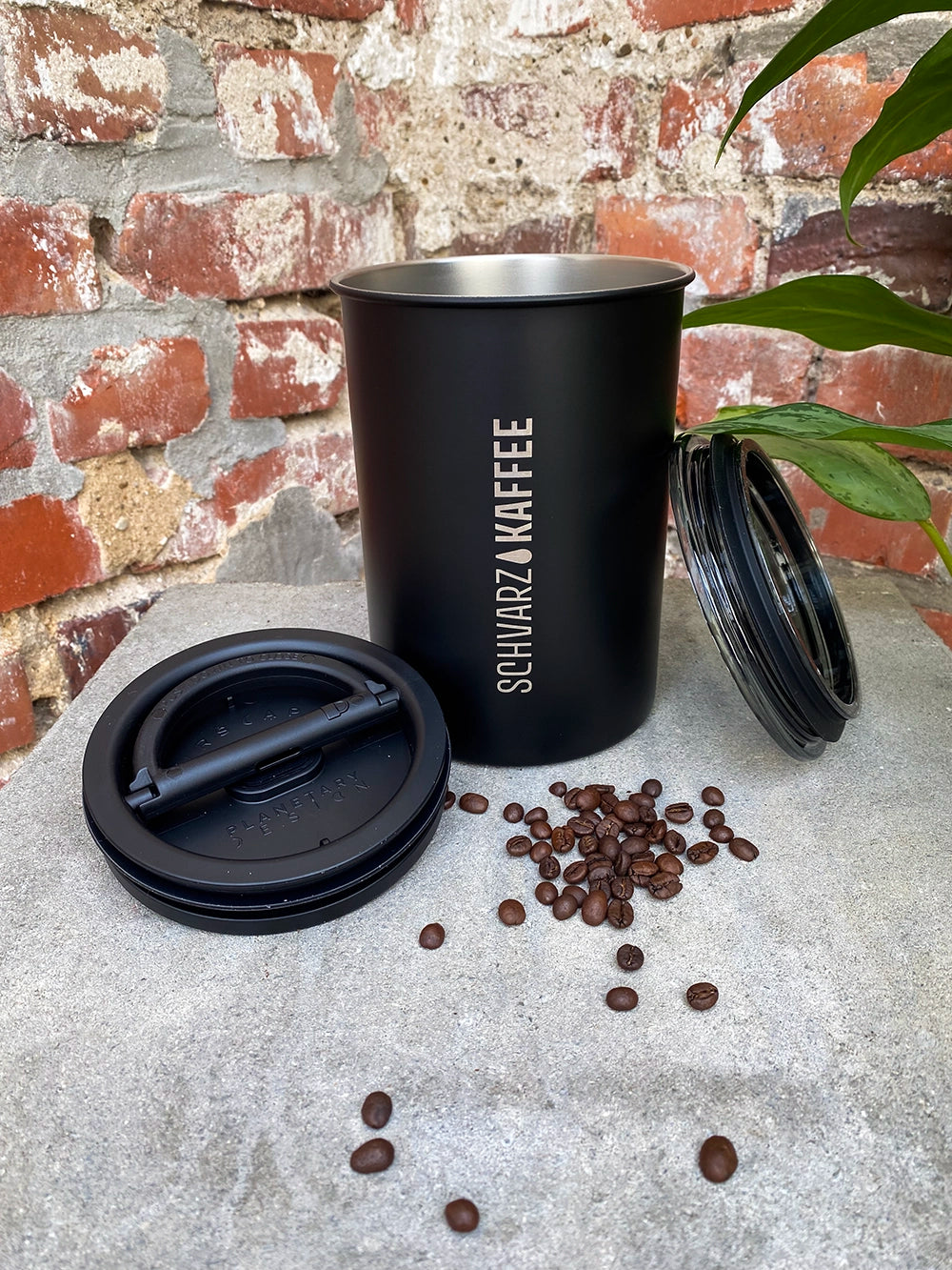 Schvarz Espresso Equipment Airscape Kaffeedose Edelstahl 500g