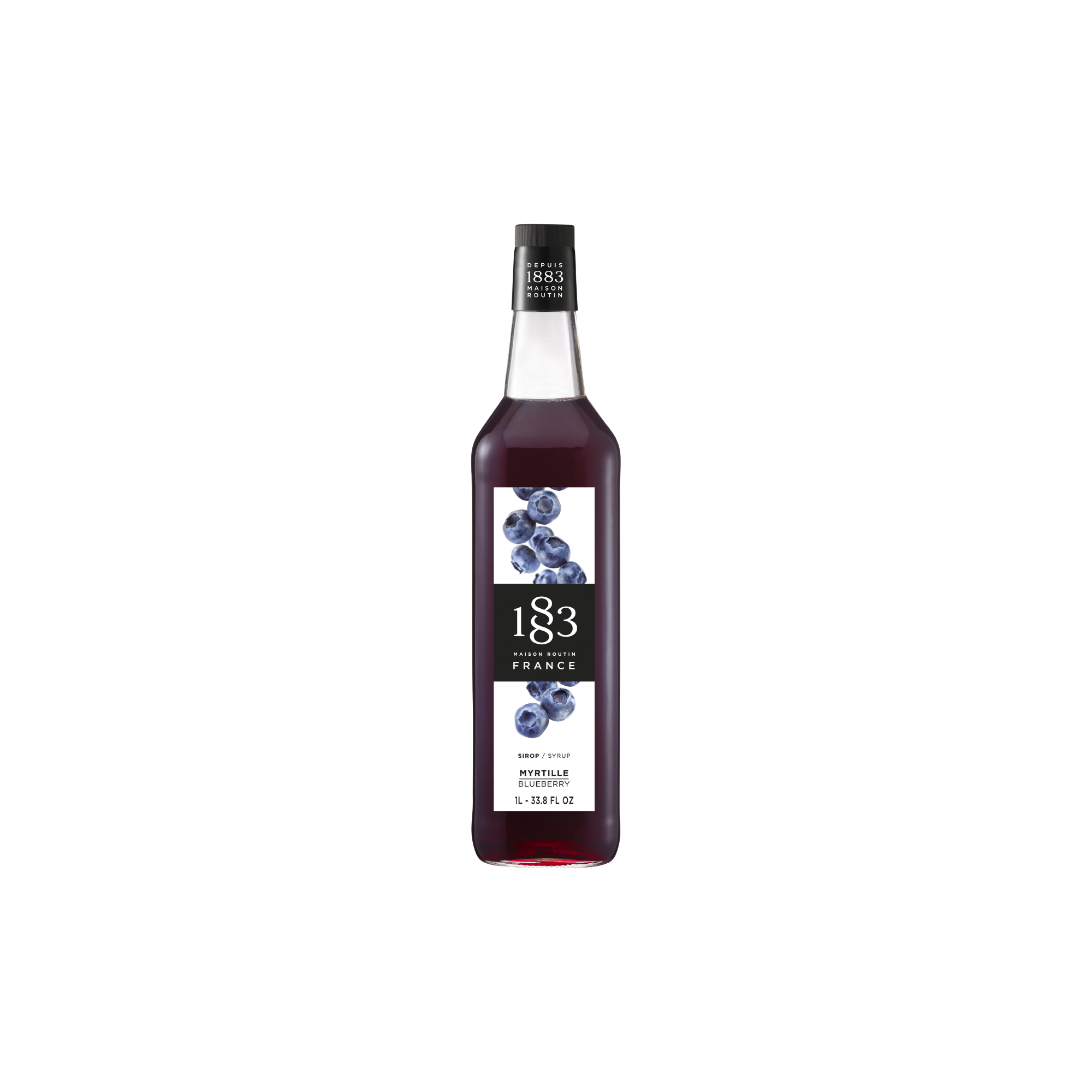 Maison Routin 1883 Blaubeer Sirup Blueberry Rohrzucker 1L