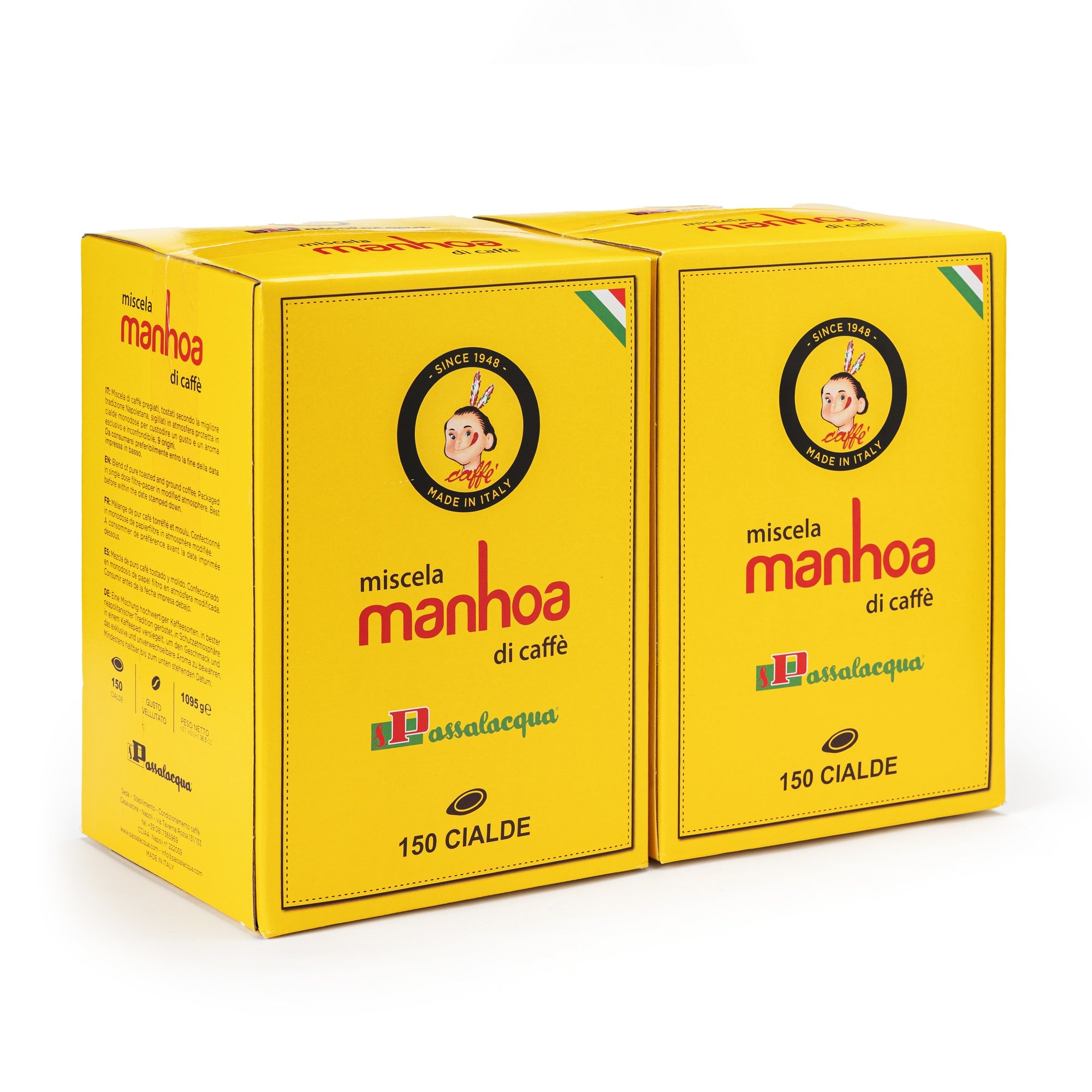 Passalacqua Manhoa Kaffeepads 150 Pads Honig Schoko