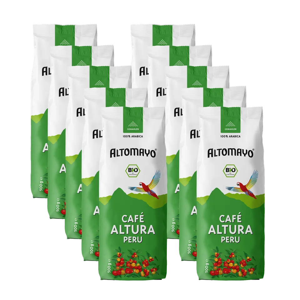 Altomayo Bio-Kaffee Café Altura Peru gemahlen 10 x 500 g