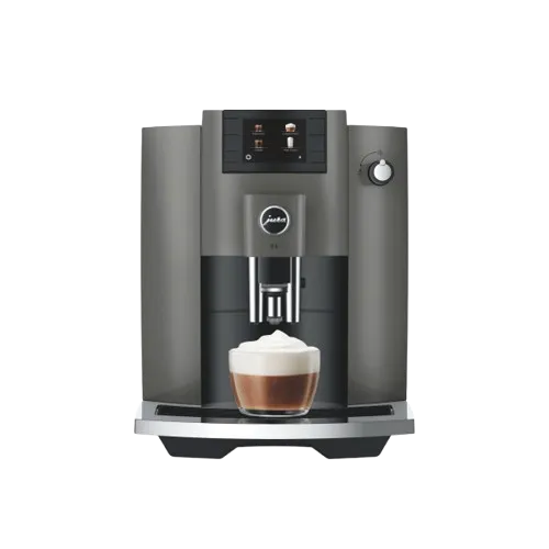 Jura E6 Kaffeevollautomat Piano Black Milchschaum