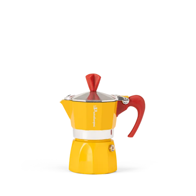 Passalacqua Moka Kanne 1-2 Tassen gelb Herd Espressokanne