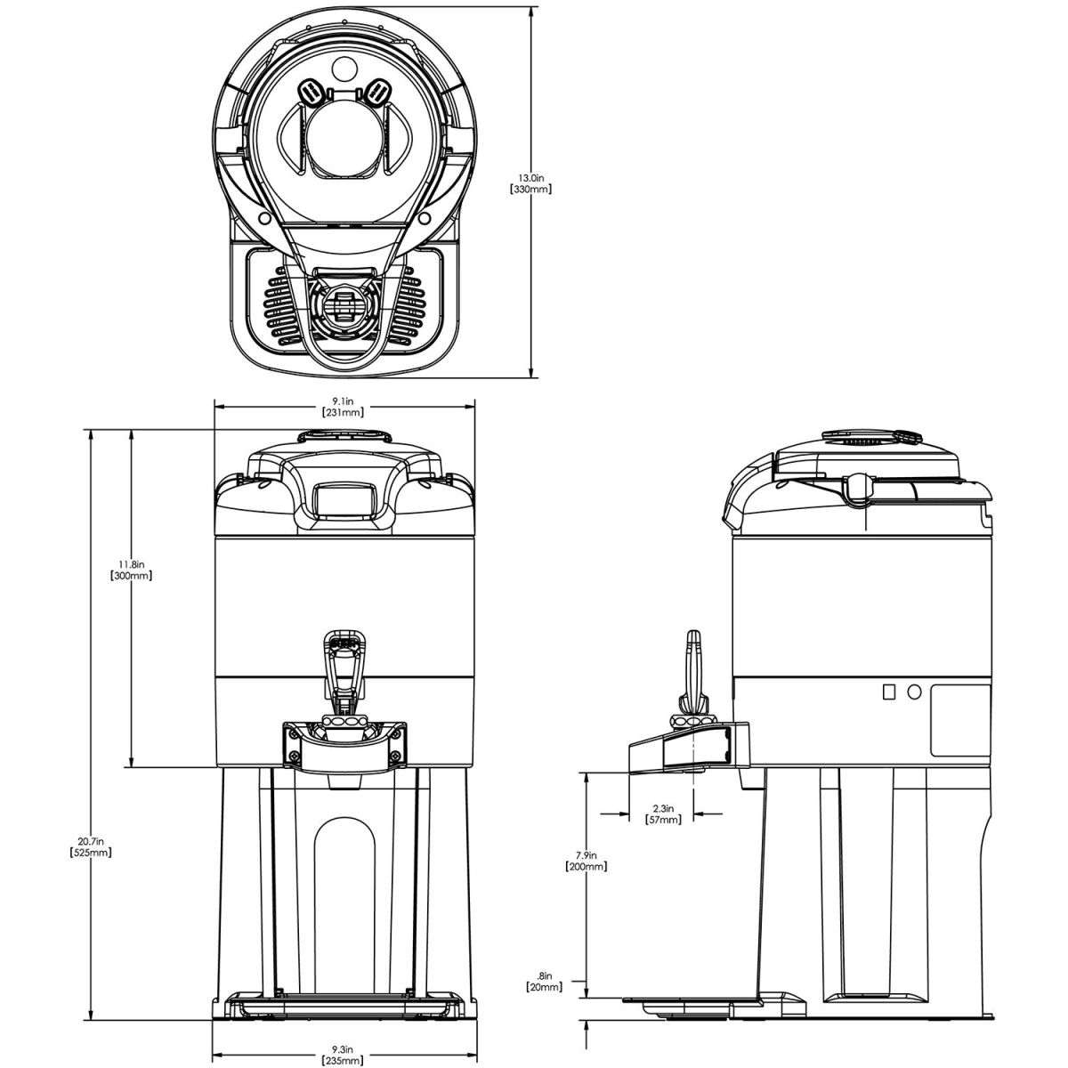 Mondo del Caffè Bunn TF Server Thermofresh 5,7 L einzeln
