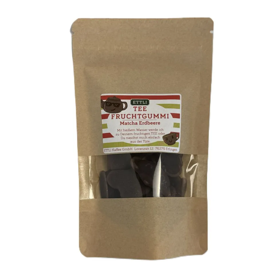 ETTLI Tee-Bären Matcha Erdbeere 80 g Fruchtgummi