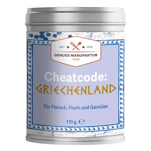 Cheatcode Griechenland Gewürzmischung 110g Dose griechisch