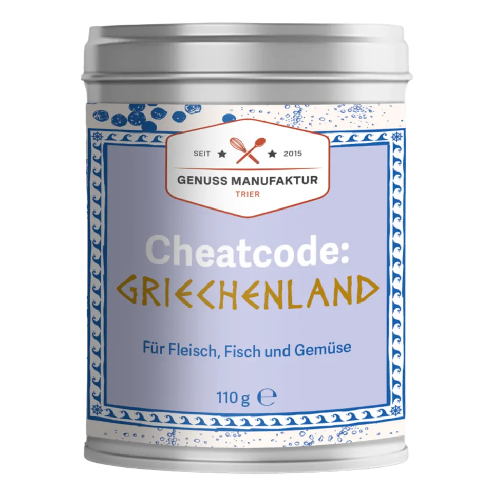 Cheatcode Griechenland Gewürzmischung 110g Dose griechisch