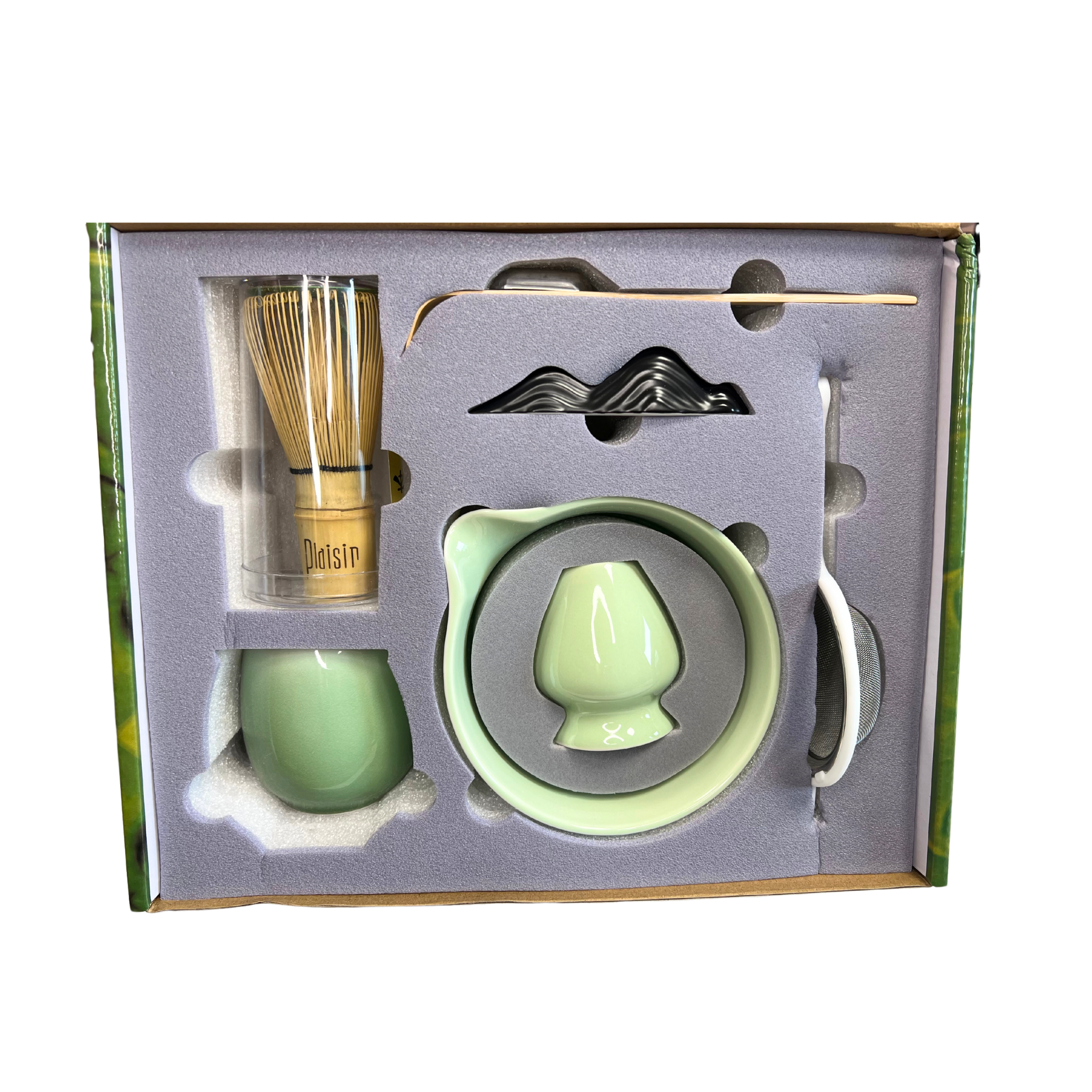 Mondo del Caffè Plaisir Matcha Set 8-teilig mit Besen