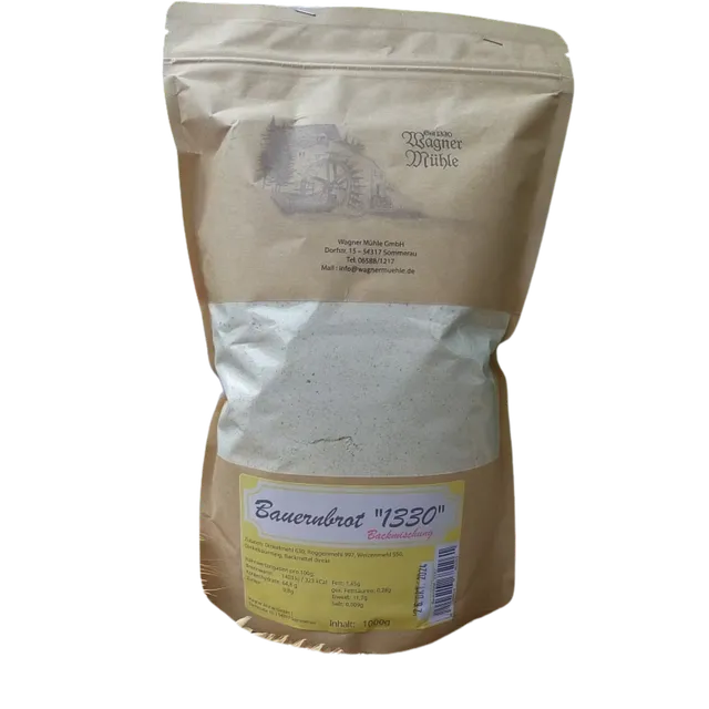 Mondo del Caffè Bauernbrot 1330 Backmischung 1 kg Dinkel Roggen
