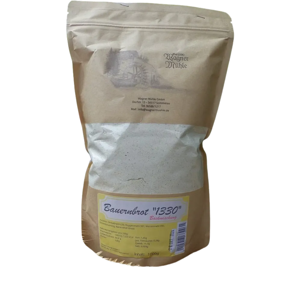Mondo del Caffè Bauernbrot 1330 Backmischung 1 kg Dinkel Roggen