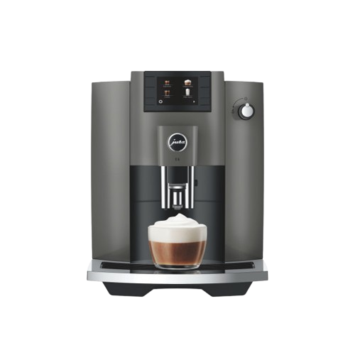 Jura E6 Kaffeevollautomat Piano Black Milchschaum