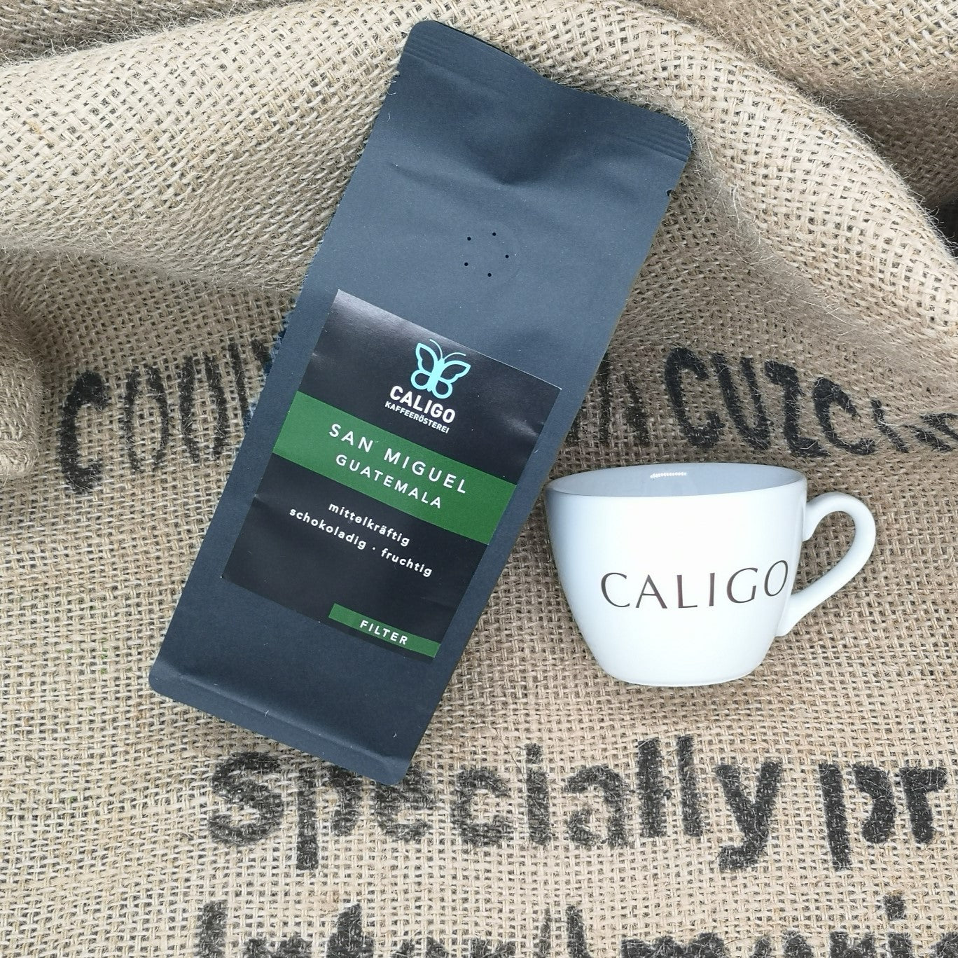 Caligo San Miguel Guatemala Filterkaffee 250g Bohnen schokoladig