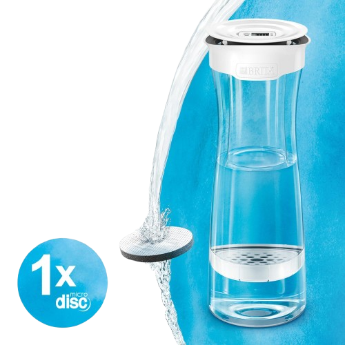 BRITA Wasserkaraffe Tischwasserfilter Soft Grey 1,3 Liter