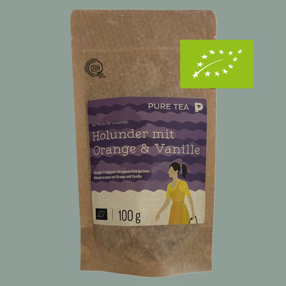 ETTLI Früchtetee Bio Holunder Orange Vanille 100 g
