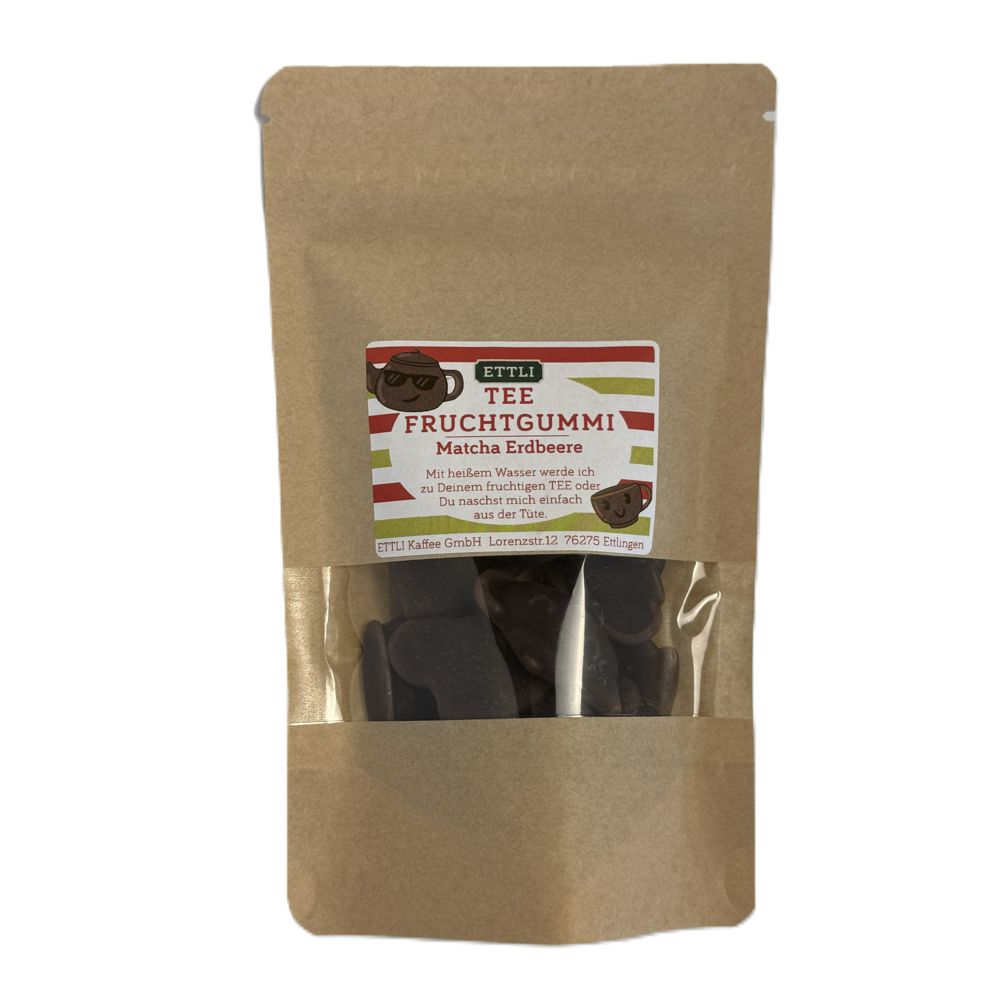 ETTLI Tee-Bären Matcha Erdbeere 80 g Fruchtgummi